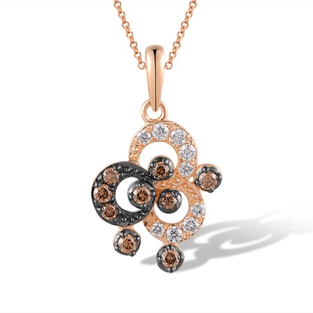 14KRB Pendant Brown Diamond,Diamond (P319939BRW14KRB)
