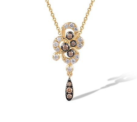 14KYB Pendant Brown Diamond,Diamond (P319941BRW14KYB)