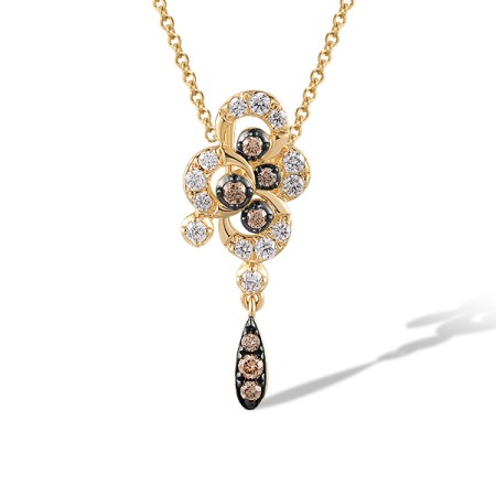 14KYB Pendant Brown Diamond,Diamond (P319941BRW14KYB)