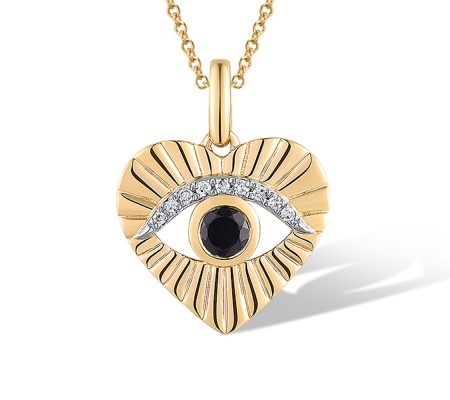 14KYW Pendant Blue Sapphire,Diamond (P320075SAP14KYW)