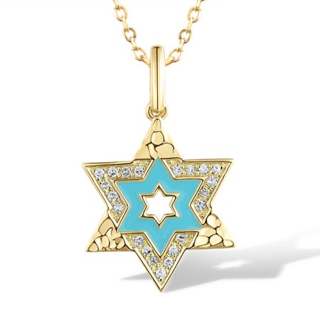 14KY Pendant Diamond,Enamel without chain (P320082ENA14KY)