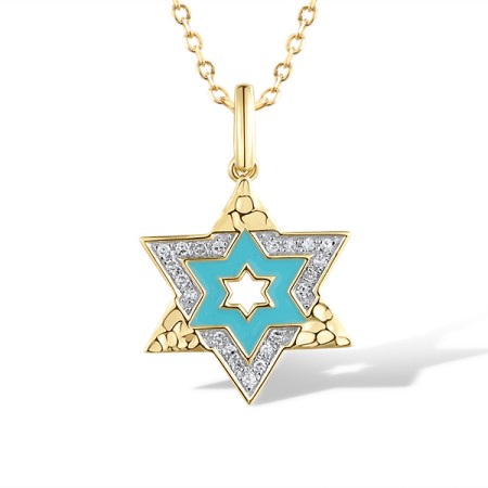 14KYW Pendant Diamond,Enamel (P320082ENA14KYW)