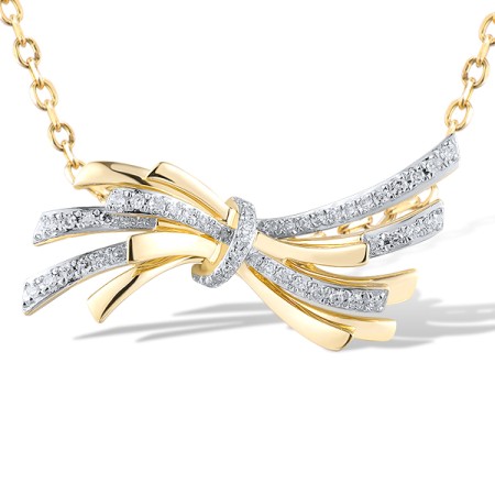 14KYW Pendant Diamond (P320117DIA14KYW)