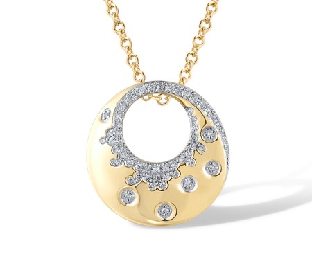 14KYW Pendant Diamond (P320203DIA14KYW)