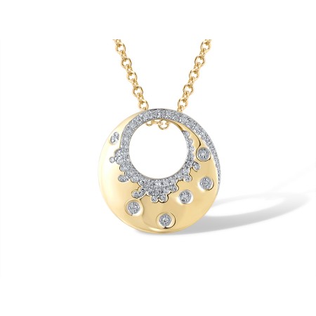 14KYW Pendant Diamond (P320203DIA14KYW)