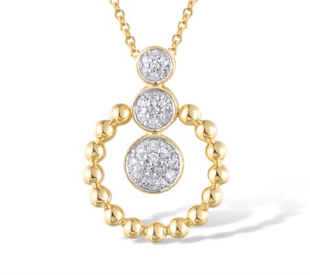 14KYW Pendant Diamond (P320274DIA14KYW)