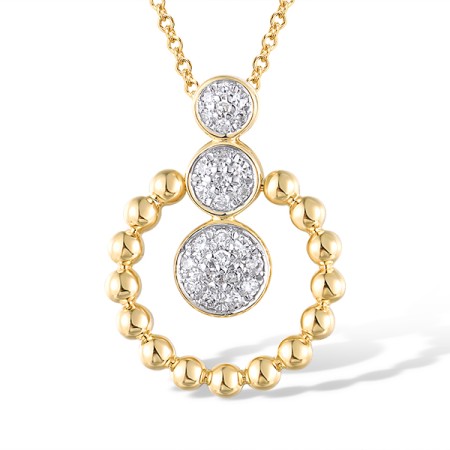 14KYW Pendant Diamond (P320274DIA14KYW)