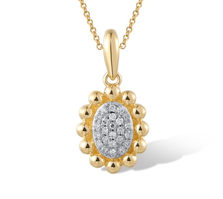 14KYW Pendant Diamond (P320277DIA14KYW)