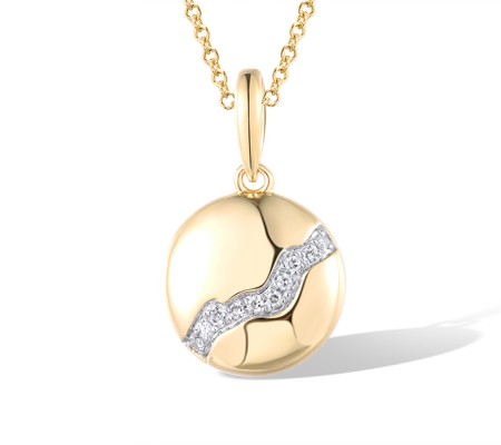 14KYW Pendant Diamond (P320340DIA14KYW)