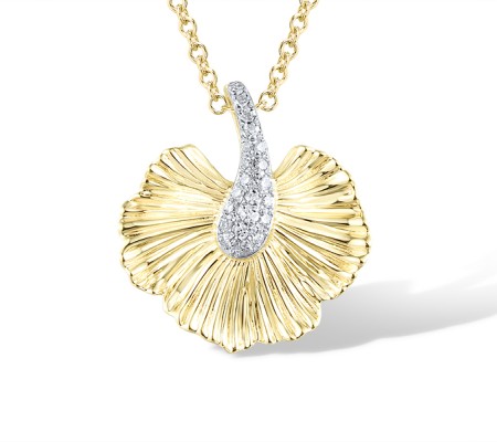 14KYW Pendant Diamond (P320370DIA14KYW)