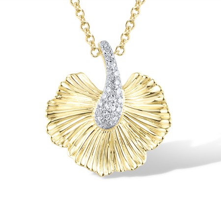14KYW Pendant Diamond (P320370DIA14KYW)