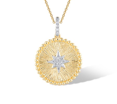 14KYW Pendant Diamond (P320372DIA14KYW)