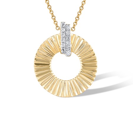 14KYW Pendant Diamond (P320373DIA14KYW)