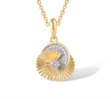 14KYW Pendant Diamond (P320376DIA14KYW)