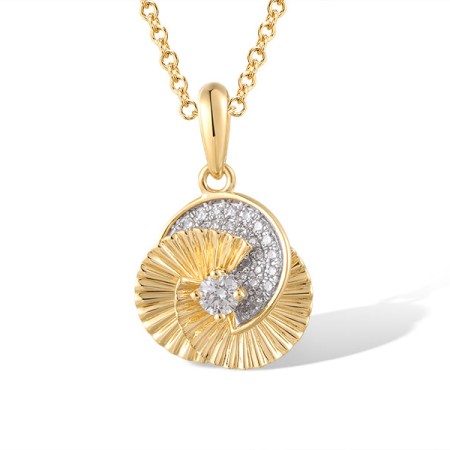 14KYW Pendant Diamond (P320376DIA14KYW)