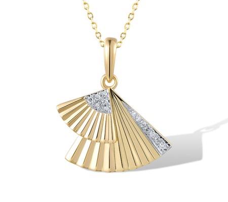 14KYW Pendant Diamond (P320377DIA14KYW)