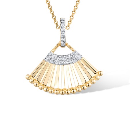 14KYW Pendant Diamond (P320381DIA14KYW)