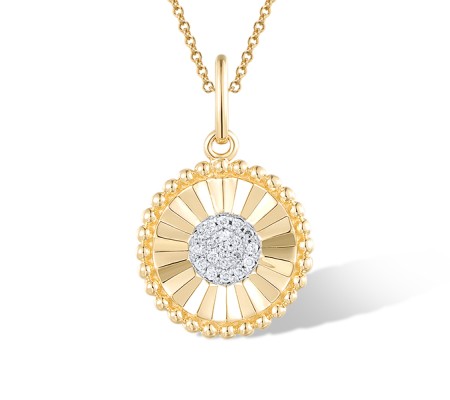14KYW Pendant Diamond (P320382DIA14KYW)