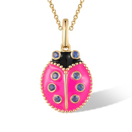 14KY Pendant Enamel,Blue Sapphire (P320655ENA14KY)