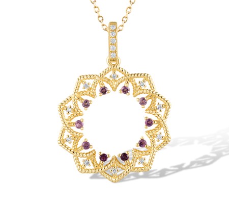 14KY Pendant Diamond,Amethyst (P320746AME14KY)