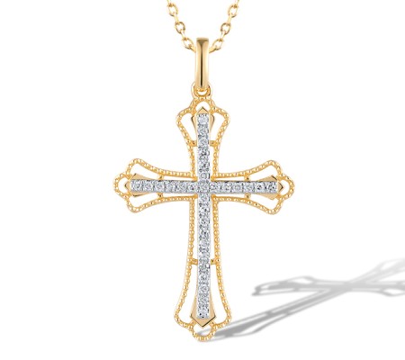 14KYW Pendant Diamond (P320755DIA14KYW)