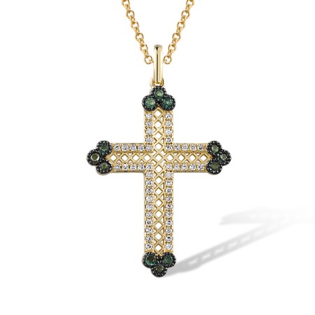 14KYB Pendant Diamond,Emerald (P320757EMR14KYB)