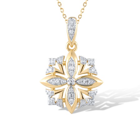 14KYW Pendant Diamond (P320928DIA14KYW)