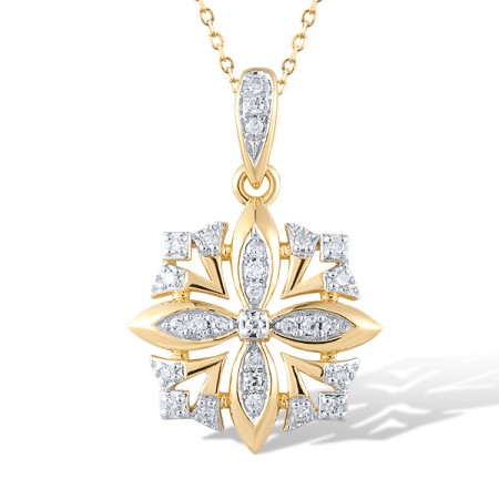 14KYW Pendant Diamond (P320928DIA14KYW)