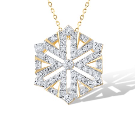 14KYW Pendant Diamond (P320929DIA14KYW)