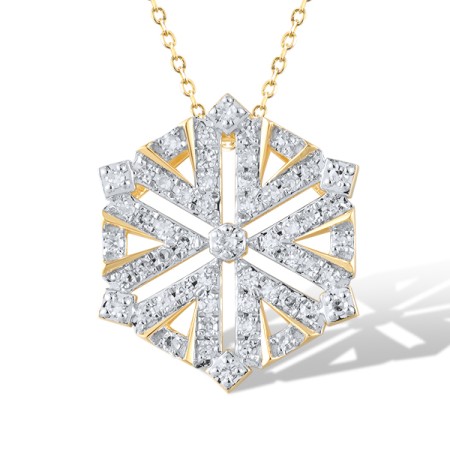 14KYW Pendant Diamond (P320929DIA14KYW)