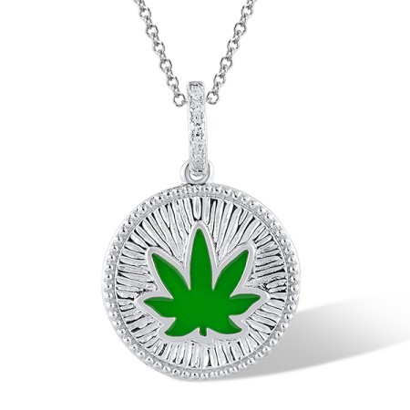 14KW Pendant Diamond,Enamel without chain (P321175ENA14KW)