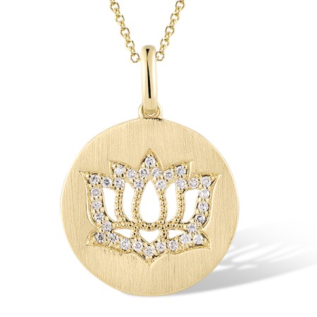 14KY Pendant Diamond without chain (P321191DIA14KY)