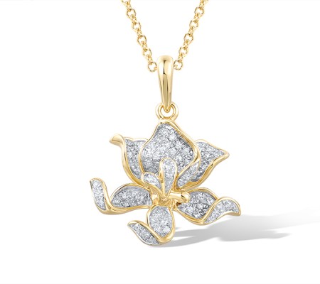 14KYW Pendant Diamond (P321447DIA14KYW)
