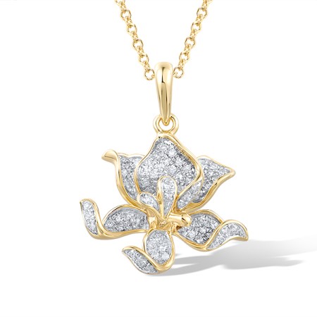 14KYW Pendant Diamond (P321447DIA14KYW)