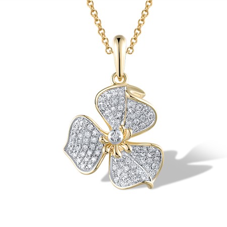 14KYW Pendant Diamond (P321449DIA14KYW)