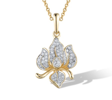 14KYW Pendant Diamond (P321451DIA14KYW)