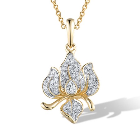 14KYW Pendant Diamond (P321451DIA14KYW)