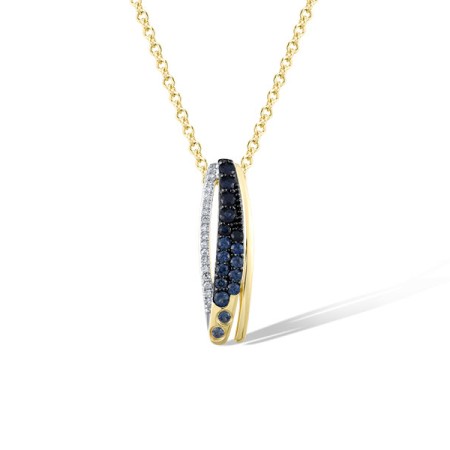 14KYWB Pendant Blue Sapphire,Diamond (P321480SAP14KYWB)