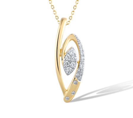 14KYW Pendant Diamond (P321488DIA14KYW)