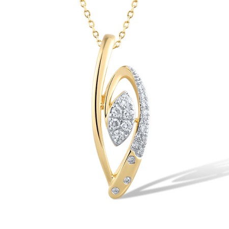 14KYW Pendant Diamond (P321488DIA14KYW)