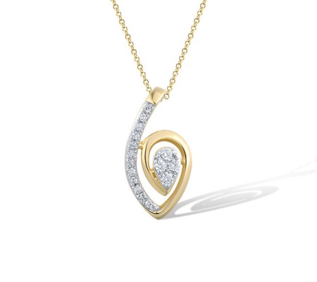14KYW Pendant Diamond (P321489DIA14KYW)