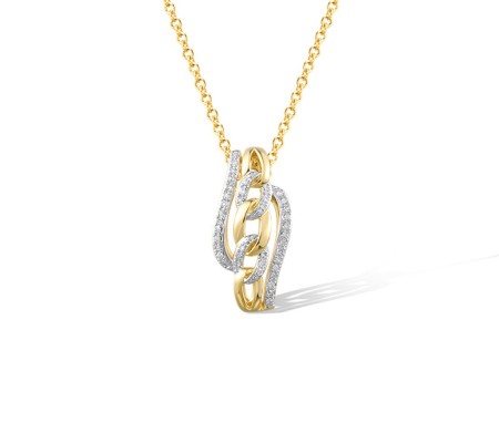 14KYW Pendant Diamond (P321520DIA14KYW)