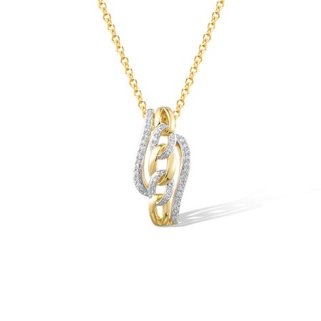14KYW Pendant Diamond (P321520DIA14KYW)