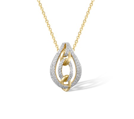 14KYW Pendant Diamond (P321522DIA14KYW)