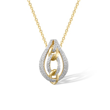 14KYW Pendant Diamond (P321522DIA14KYW)