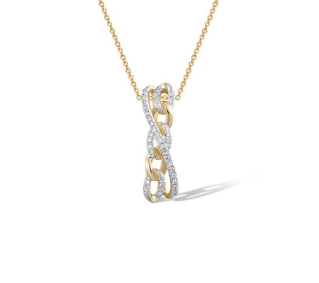 14KYW Pendant Diamond (P321523DIA14KYW)