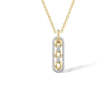 14KYW Pendant Diamond (P321524DIA14KYW)