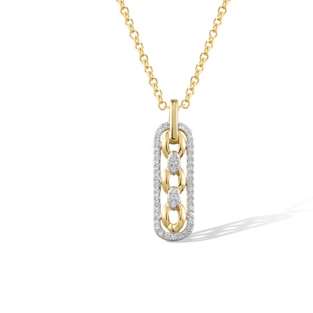 14KYW Pendant Diamond (P321524DIA14KYW)