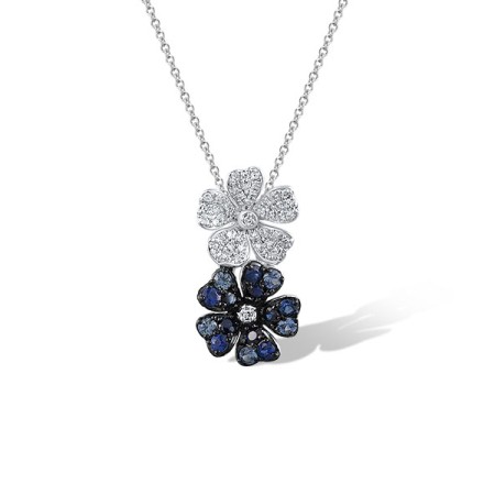 14KWB Pendant Blue Sapphire,Diamond (P321671SAP14KWB)