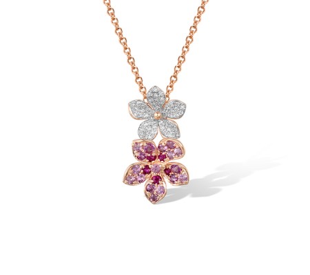 14KRW Pendant Diamond,Pink Sapphire,Ruby (P321672PRU14KRW)